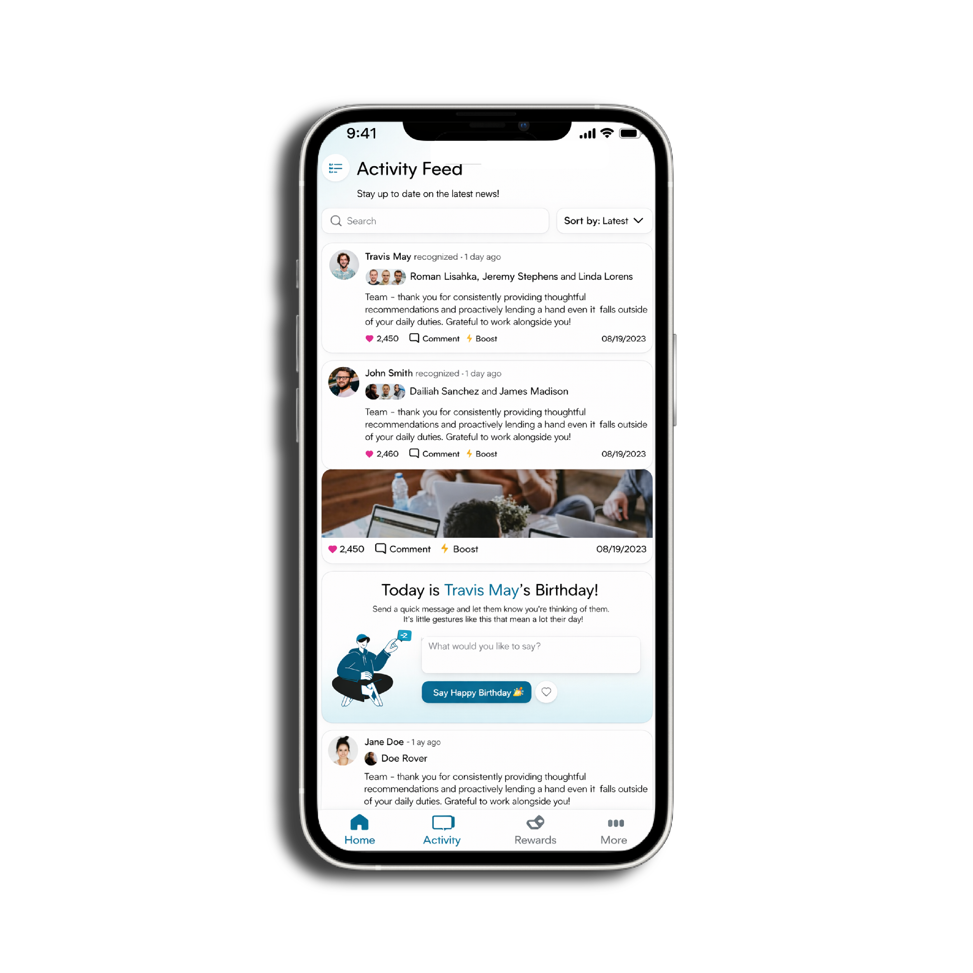 Recognition Drop Down Images_Mobile Friendly